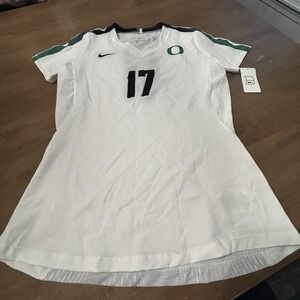 NWT Nike Women's Oregon Ducks OU Pull Over Dri-Fit Athletic Medium Shirt Jersey